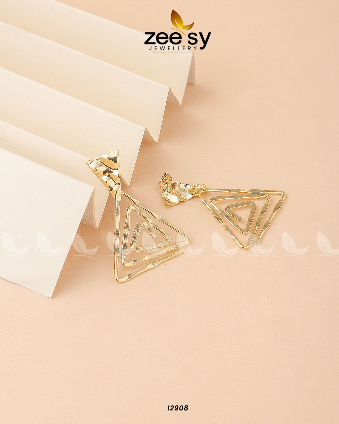 Begonia Earrings - by - Libasekhas UK - Registered Vendor of : Zeesy - 100% Original Designer Dresss