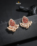 Faisha Earrings - by - Libasekhas UK - Registered Vendor of : Zeesy - 100% Original Designer Dresss