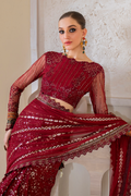 Iznik | Chinnon Chiffon | CC-49 Embroidered Net - by - Libasekhas UK - Registered Vendor of : Iznik - 100% Original Designer Dresss