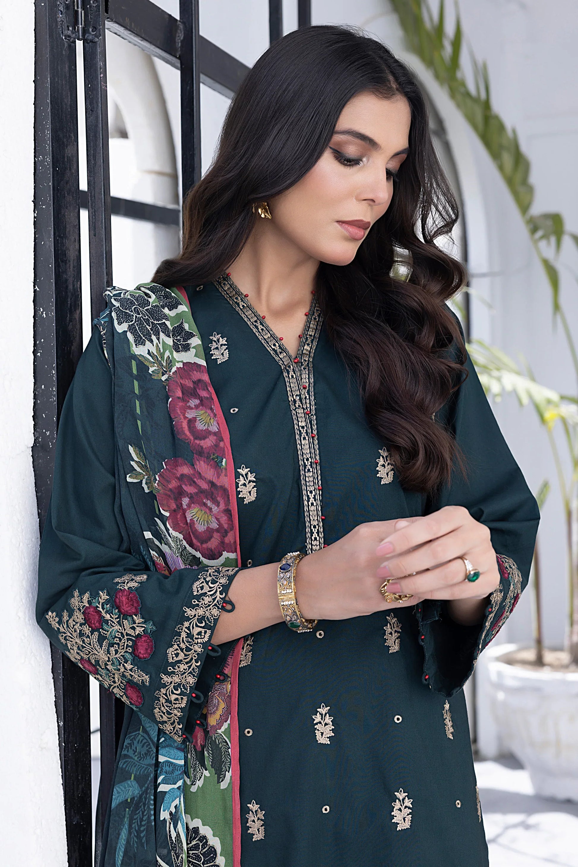 LSM | Spring Embroidered | 0067 - by - Libasekhas UK - Registered Vendor of : LSM - 100% Original Designer Dresss
