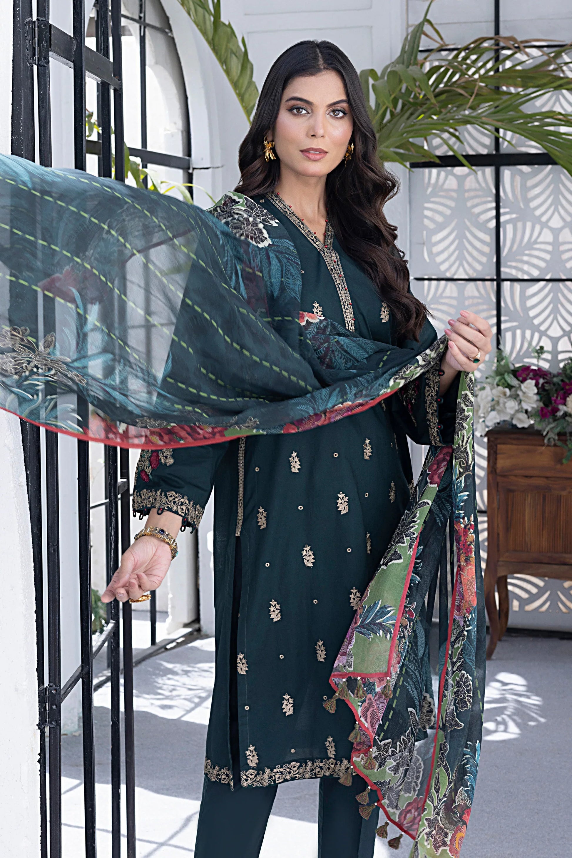 LSM | Spring Embroidered | 0067 - by - Libasekhas UK - Registered Vendor of : LSM - 100% Original Designer Dresss