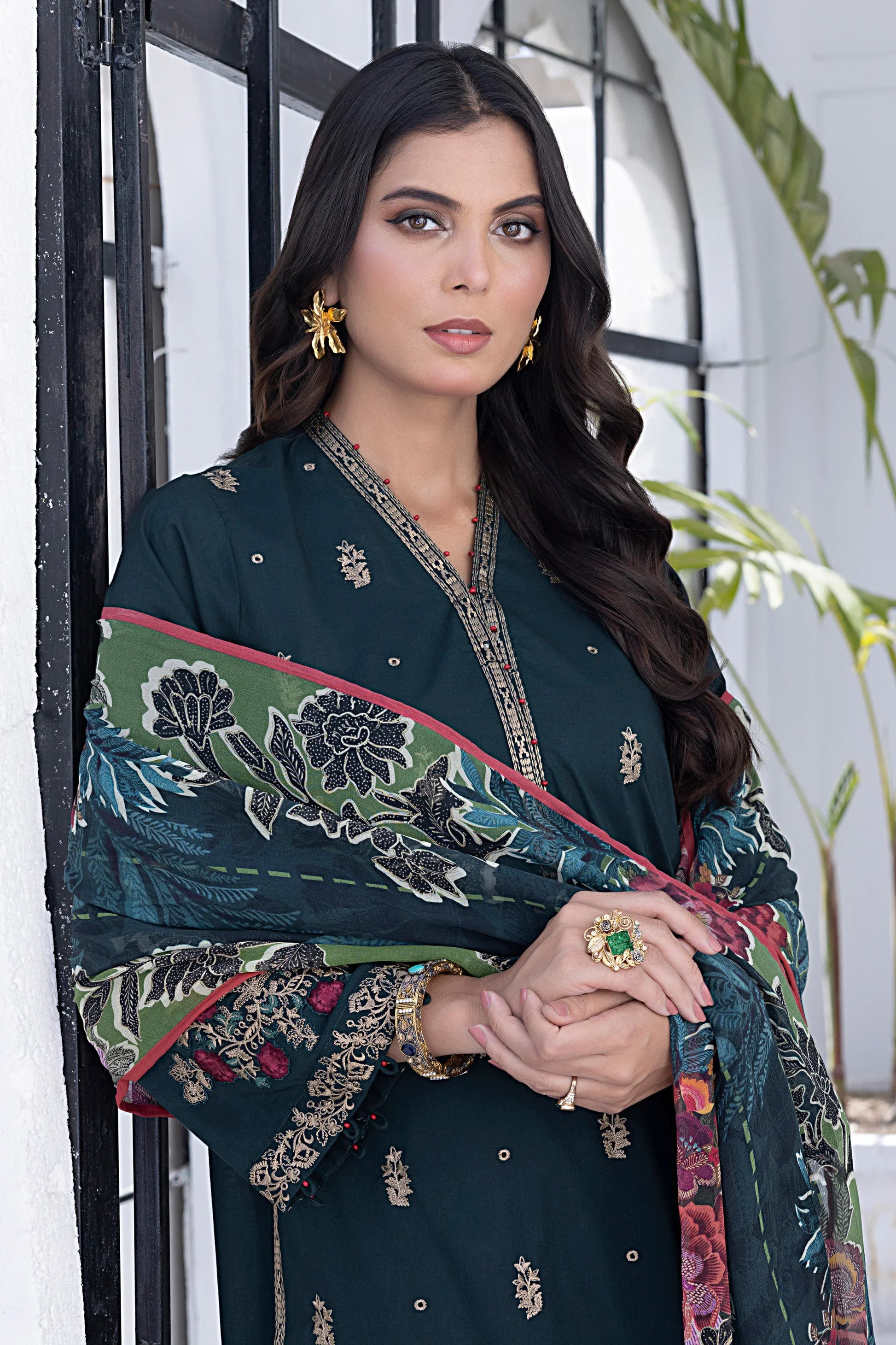 LSM | Spring Embroidered | 0067 - by - Libasekhas UK - Registered Vendor of : LSM - 100% Original Designer Dresss