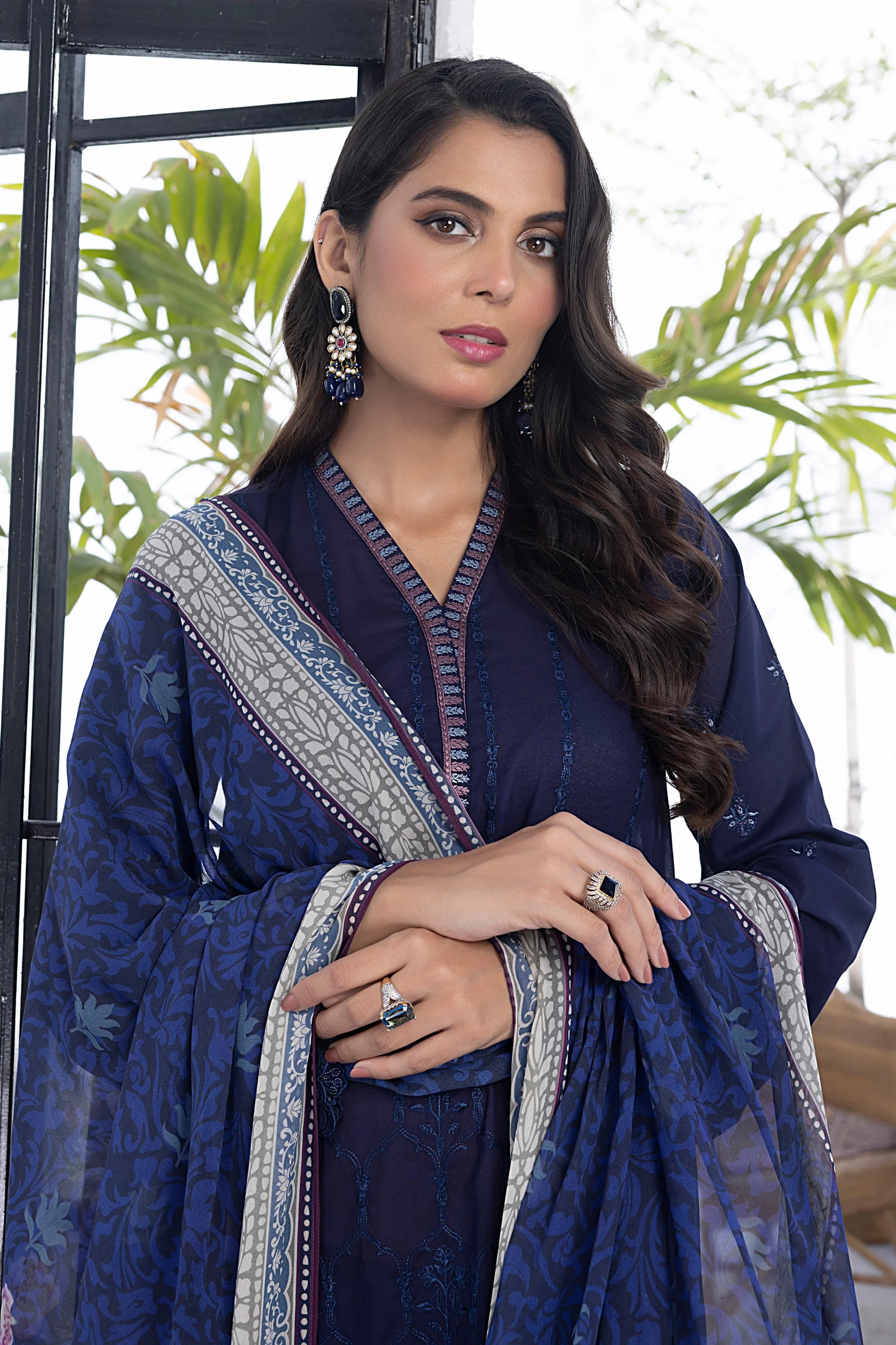 LSM | Spring Embroidered | 0122 - by - Libasekhas UK - Registered Vendor of : LSM - 100% Original Designer Dresss