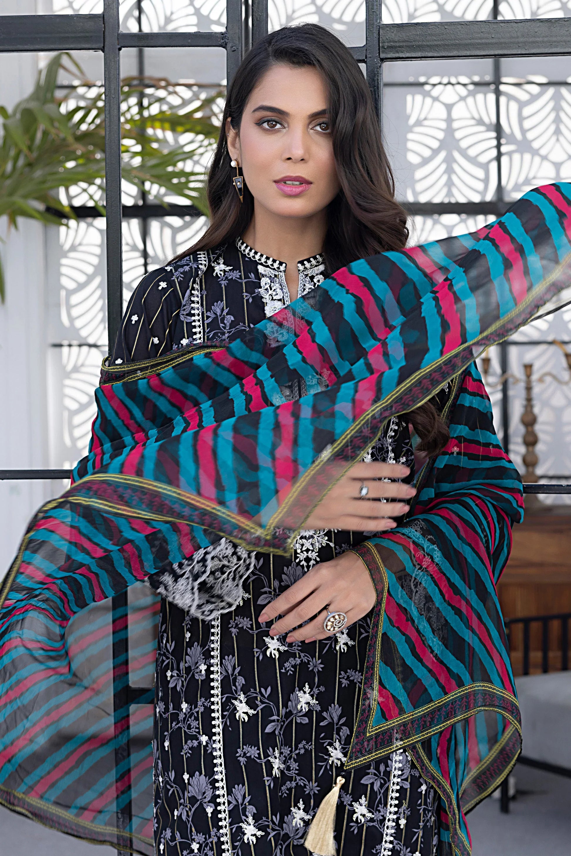 LSM | Spring Embroidered | 0171 - by - Libasekhas UK - Registered Vendor of : LSM - 100% Original Designer Dresss