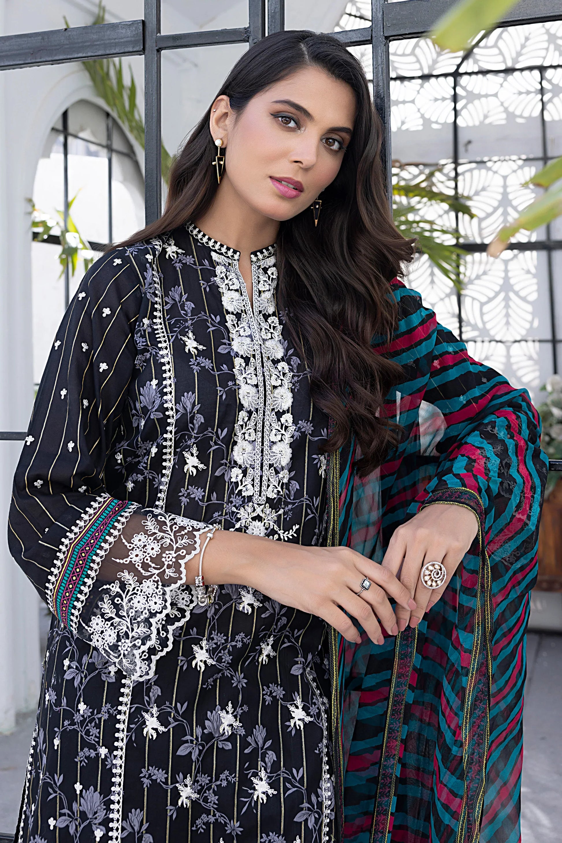 LSM | Spring Embroidered | 0171 - by - Libasekhas UK - Registered Vendor of : LSM - 100% Original Designer Dresss