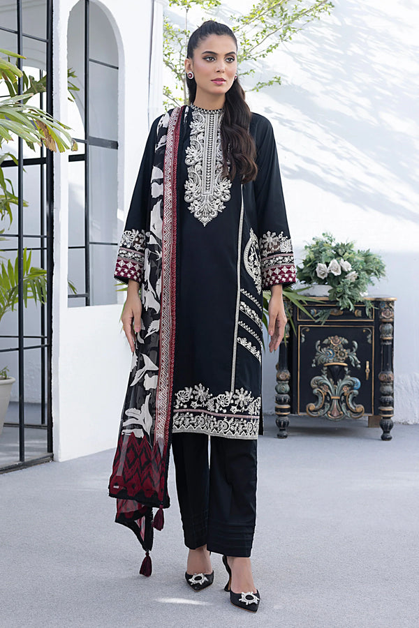 LSM | Spring Embroidered | 0021 - by - Libasekhas UK - Registered Vendor of : LSM - 100% Original Designer Dresss
