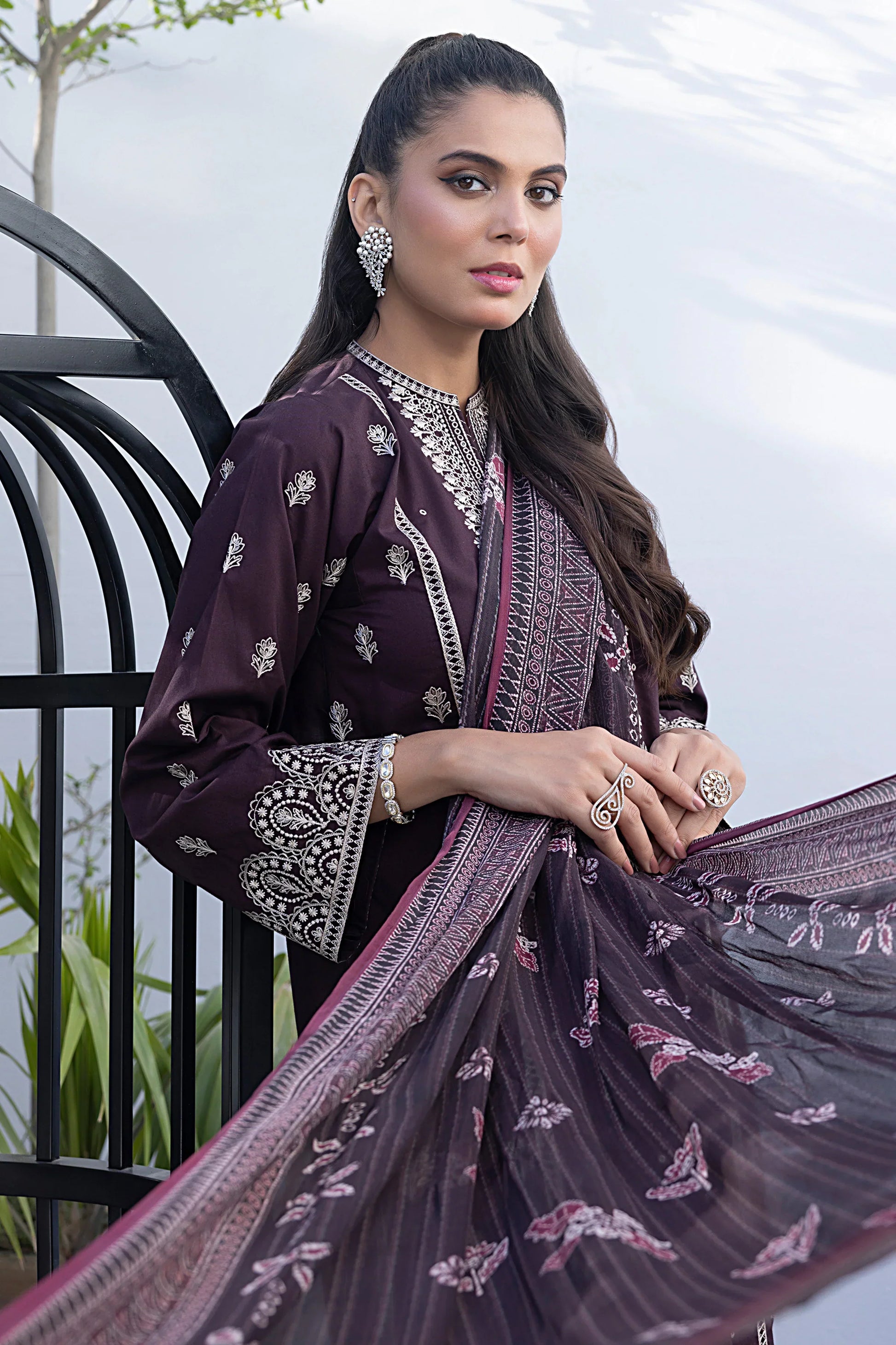 LSM | Spring Embroidered | 0013 - by - Libasekhas UK - Registered Vendor of : LSM - 100% Original Designer Dresss