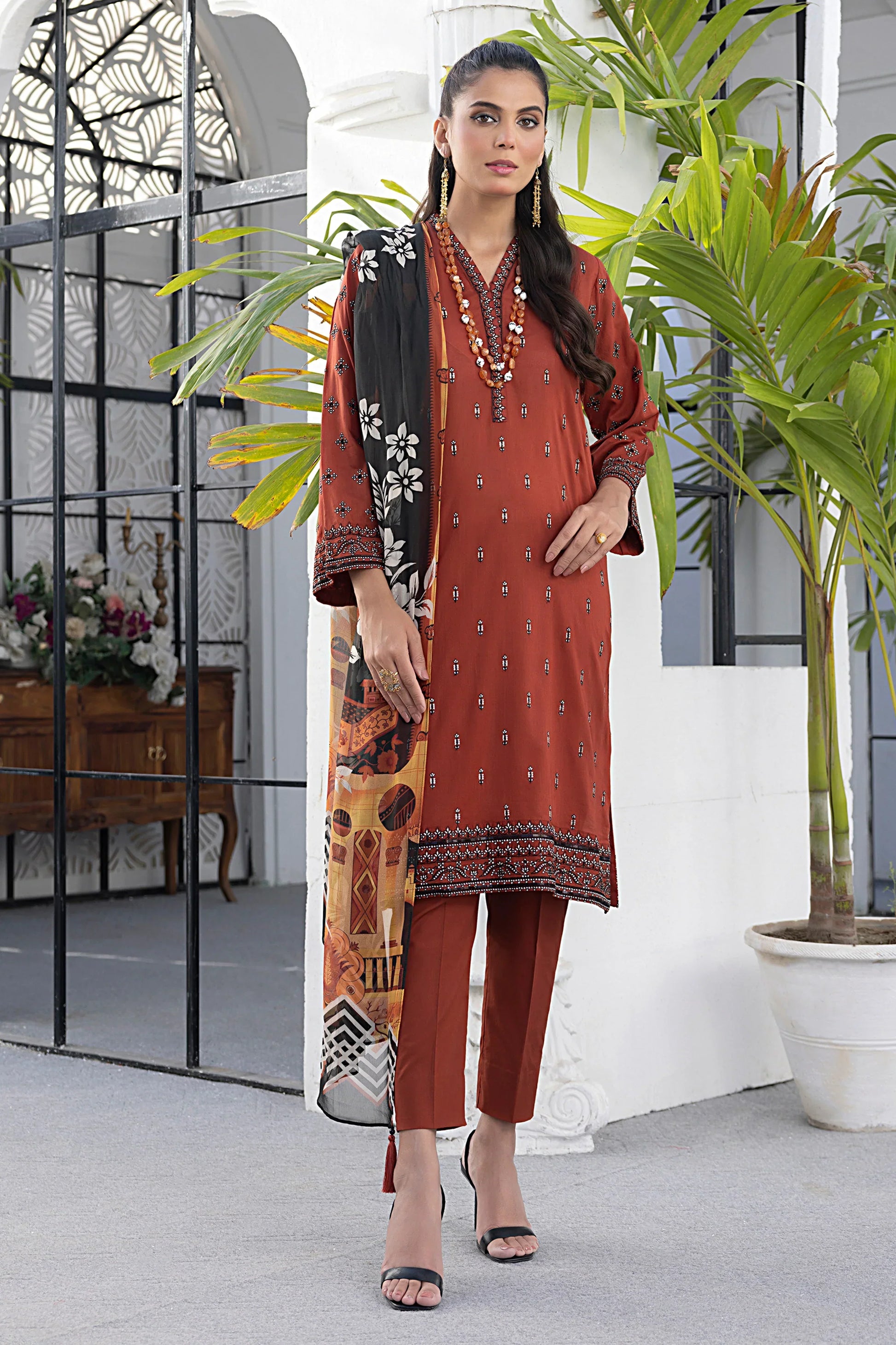 LSM | Spring Embroidered | 0179 - by - Libasekhas UK - Registered Vendor of : LSM - 100% Original Designer Dresss