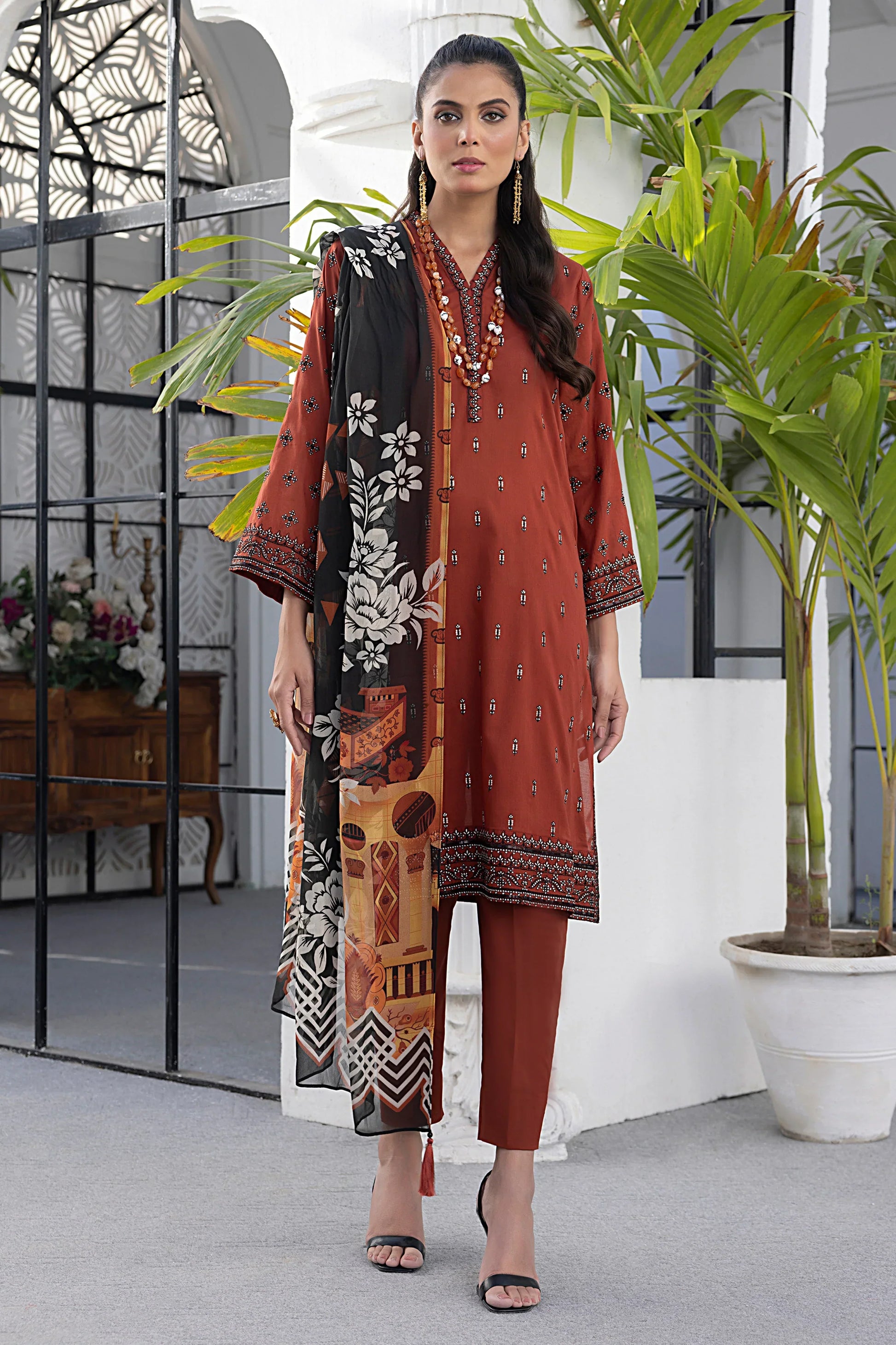 LSM | Spring Embroidered | 0179 - by - Libasekhas UK - Registered Vendor of : LSM - 100% Original Designer Dresss