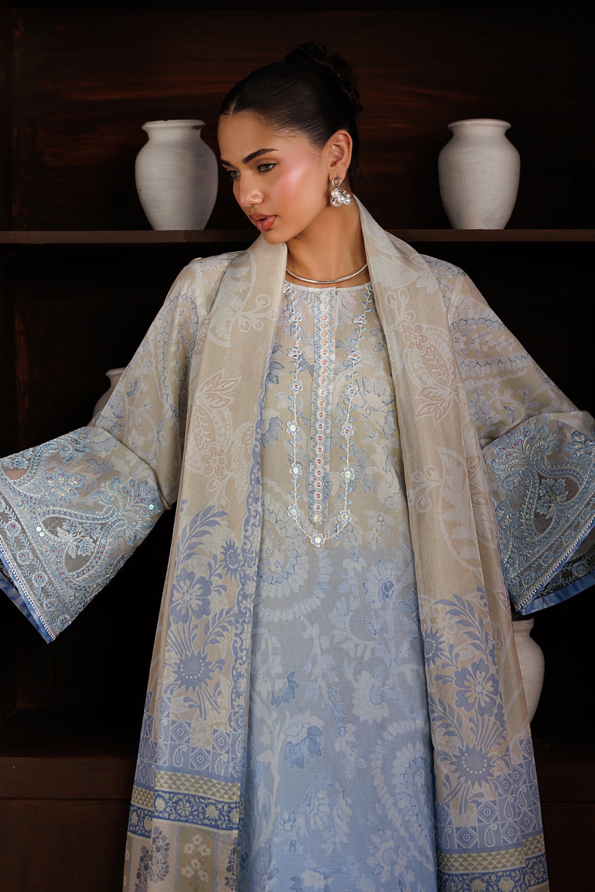 Baroque | Luxury Summer Pret | UF-4524 - by Libasekhas UK - Registered Vendor of : Baroque - 100% Original Designer Dress