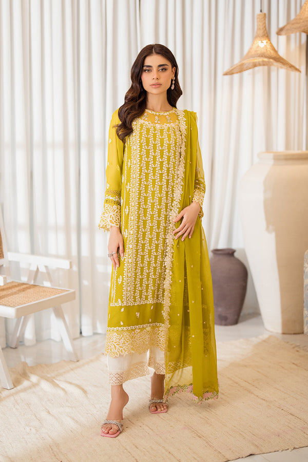 Azure | Ensembles Embroidered Formals | Amber Glow - by - Libasekhas UK - Registered Vendor of : Azure - 100% Original Designer Dresss