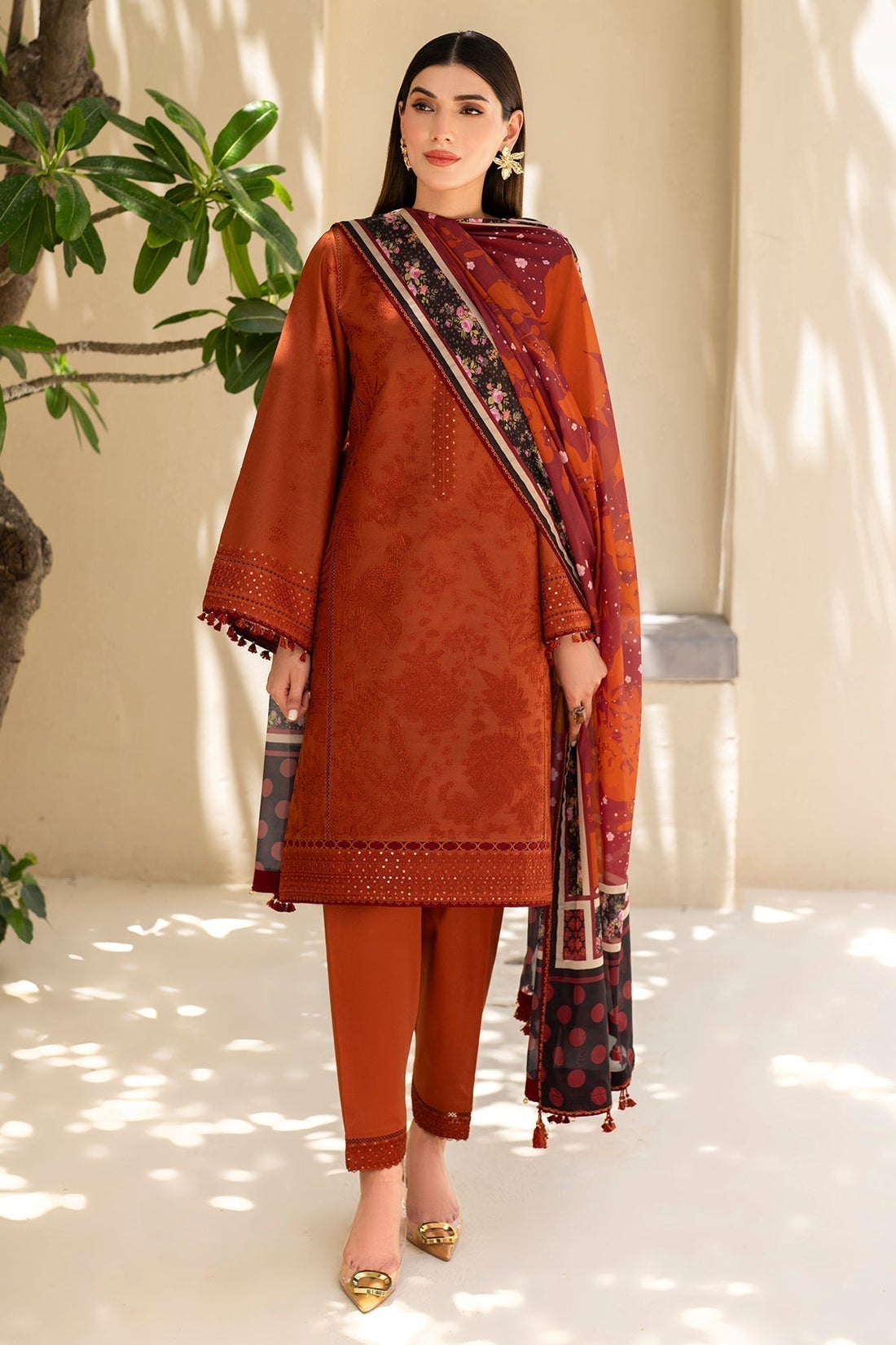 Jazmin | Irish Lawn SS 24 | D5 - by - Libasekhas UK - Registered Vendor of : Jazmin - 100% Original Designer Dresss