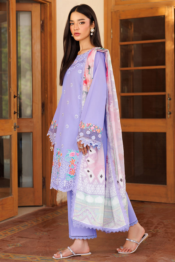 Farasha | Summer Weaves Embroidered Lawn | Lavender Dew - by - Libasekhas UK - Registered Vendor of : Farasha - 100% Original Designer Dresss