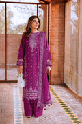 Farasha | Dastoor Embroidered Lawn SS24 | TEMPTING BERY - by - Libasekhas UK - Registered Vendor of : Farasha - 100% Original Designer Dresss