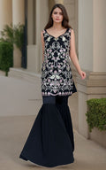 Threads and Motifs | Formal Dresses 25 | Chiffon Embroidered Shirt - by Libasekhas UK - Registered Vendor of : Threads and Motifs - 100% Original Designer Dress