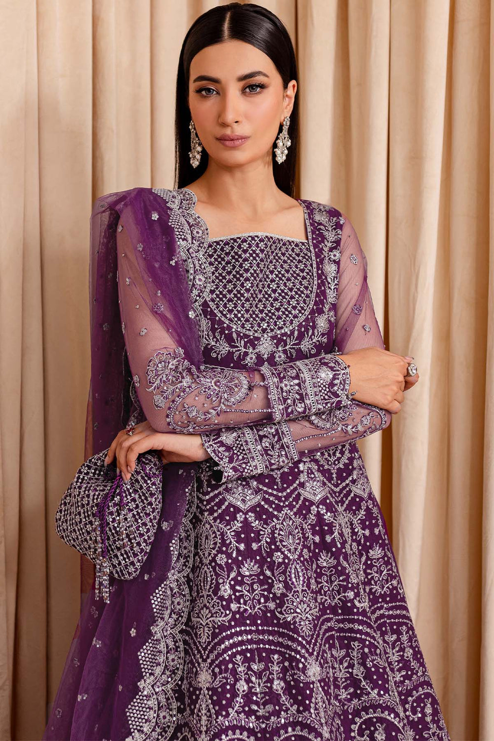 Farasha | Lumiere Formals | Plum Passion - by - Libasekhas UK - Registered Vendor of : Farasha - 100% Original Designer Dresss