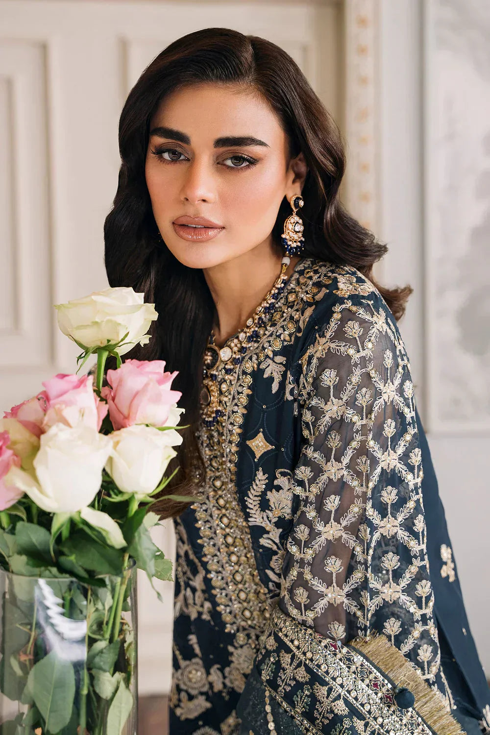 Baroque | Chantelle Embroidered Collection | CH12-01 - by - Libasekhas UK - Registered Vendor of : Baroque - 100% Original Designer Dresss