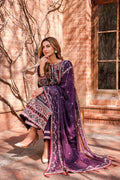 Farasha | Kaavish Lawn 24 | SHADOW BERRY - by - Libasekhas UK - Registered Vendor of : Farasha - 100% Original Designer Dresss