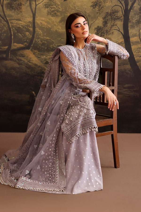 Baroque | Formals Collection | EMBROIDERED NET UF-4379 - by Libasekhas UK - Registered Vendor of : Baroque - 100% Original Designer Dress