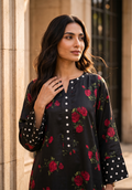 Zarqash | Silk Edit 26 | Rose Noir - by Libasekhas UK - Registered Vendor of : Zarqash - 100% Original Designer Dress