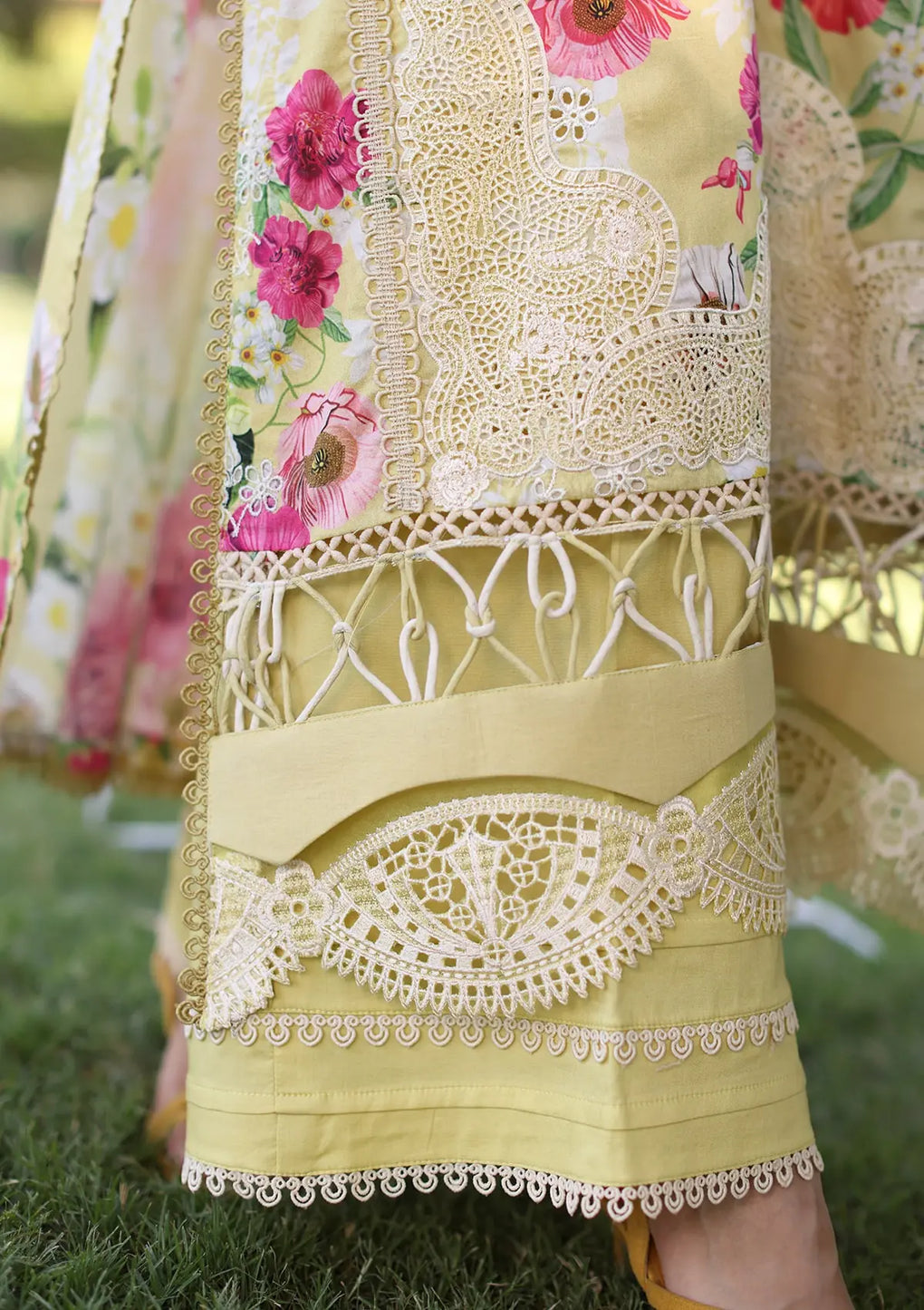 Elaf Premium | Prints Chikankari 24 | 06A SUNSHINE BOUQUET - Luxury -  Libasekhas