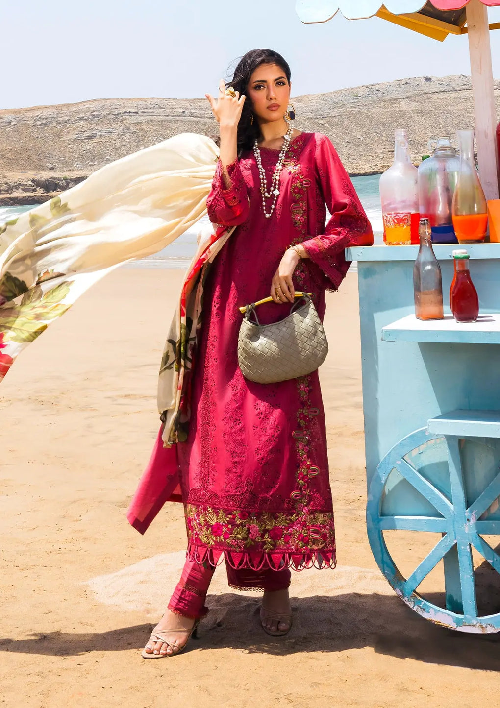 Elaf Premium | Hai Kuch Festive Lawn 24 | EHK-05 Naaz - by - Libasekhas UK - Registered Vendor of : Elaf Premium - 100% Original Designer Dresss