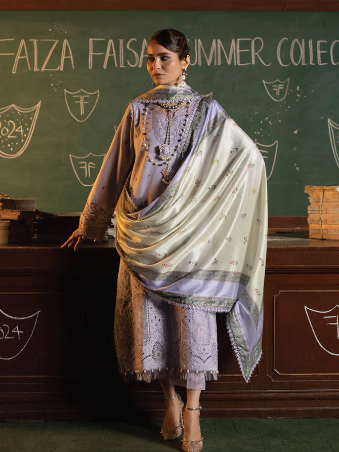 Faiza Faisal | Maya Luxury Lawn | Nazali - by - Libasekhas UK - Registered Vendor of : Faiza Faisal - 100% Original Designer Dresss