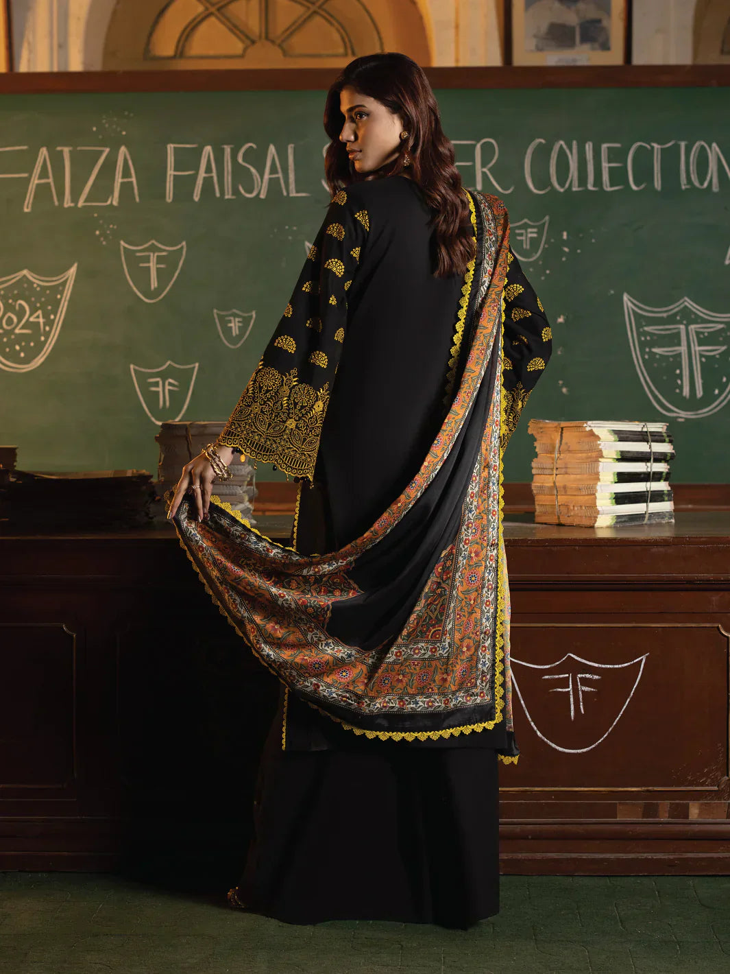 Faiza Faisal | Maya Luxury Lawn | Clara - by - Libasekhas UK - Registered Vendor of : Faiza Faisal - 100% Original Designer Dresss