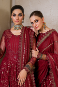 Iznik | Chinnon Chiffon | CC-49 Embroidered Net - by - Libasekhas UK - Registered Vendor of : Iznik - 100% Original Designer Dresss