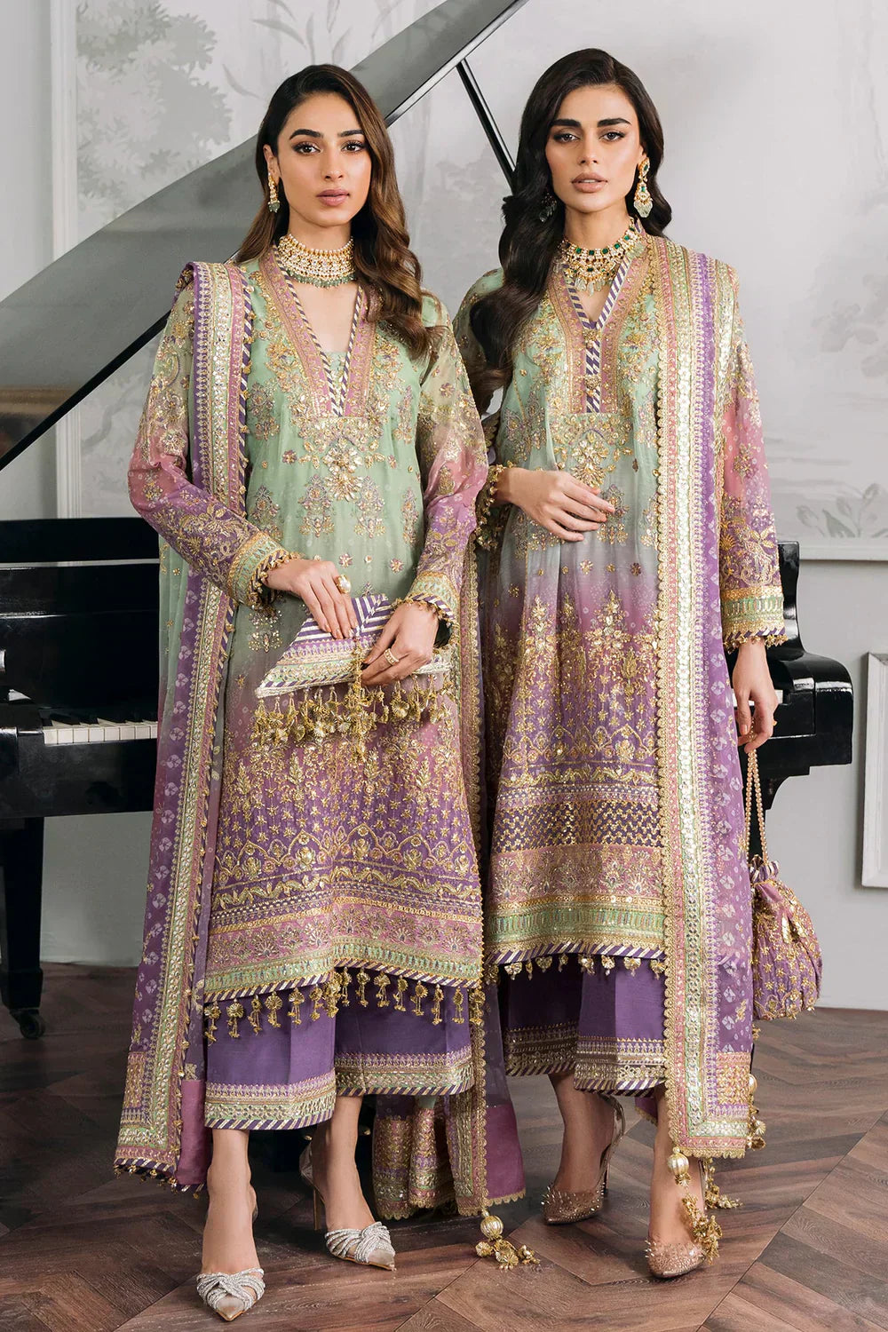 Baroque | Chantelle Embroidered Collection | CH12-08 - by - Libasekhas UK - Registered Vendor of : Baroque - 100% Original Designer Dresss