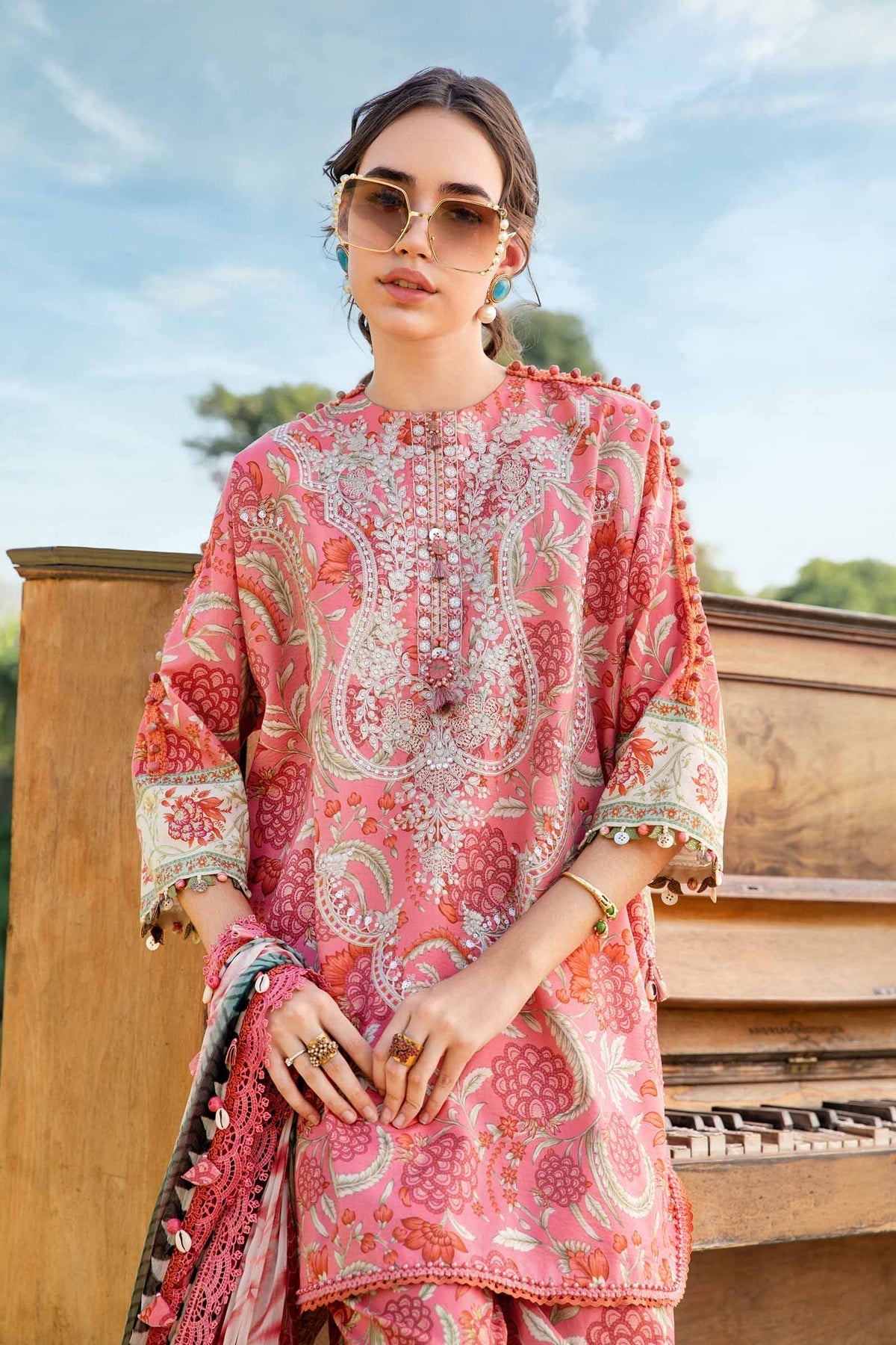 Maria B | M Prints 25 | MPT-2513-A - Ladies Clothes -  Libasekhas