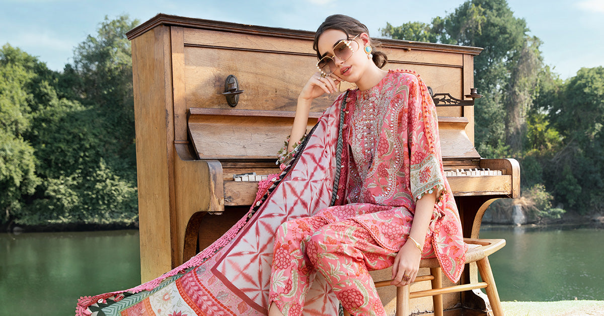 Maria B | M Prints 25 | MPT-2513-A - Ladies Clothes -  Libasekhas