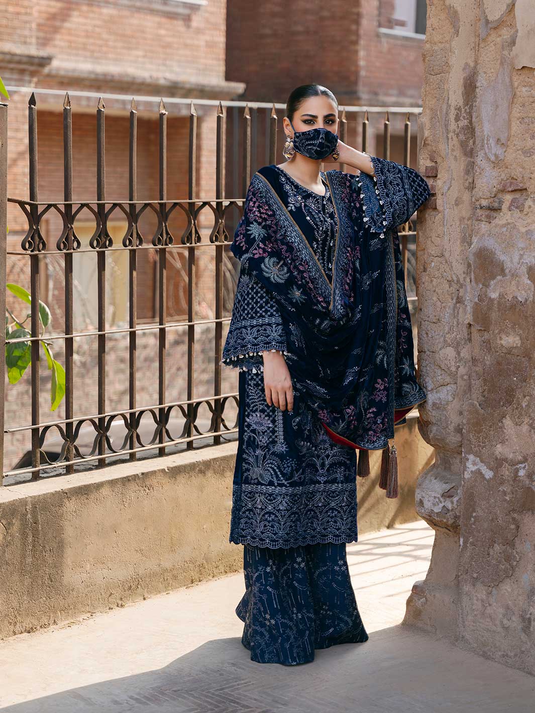 Flossie | Siara Velvet Formals | V-106 - A - by - Libasekhas UK - Registered Vendor of : Flossie - 100% Original Designer Dresss