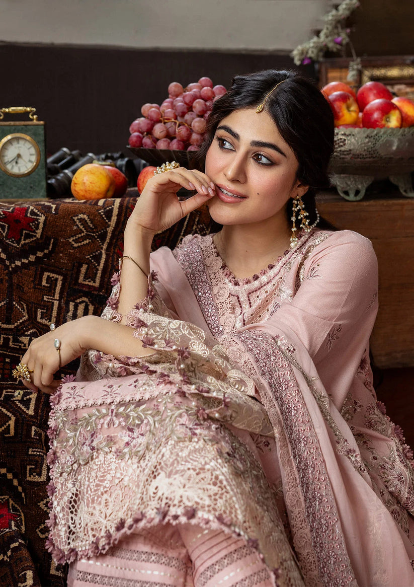 Kahf Premium | Kahf Karandi 25 | KKH-08 ROSABELLE - by Libasekhas UK - Registered Vendor of : Kahf Premium - 100% Original Designer Dress