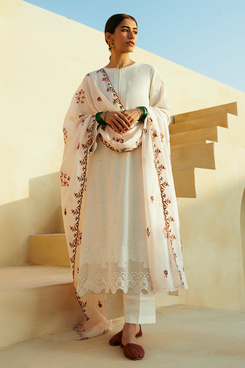 Cross Stitch | Premium Lawn 24 | PASTEL PINK - by - Libasekhas UK - Registered Vendor of : Cross Stitch - 100% Original Designer Dresss
