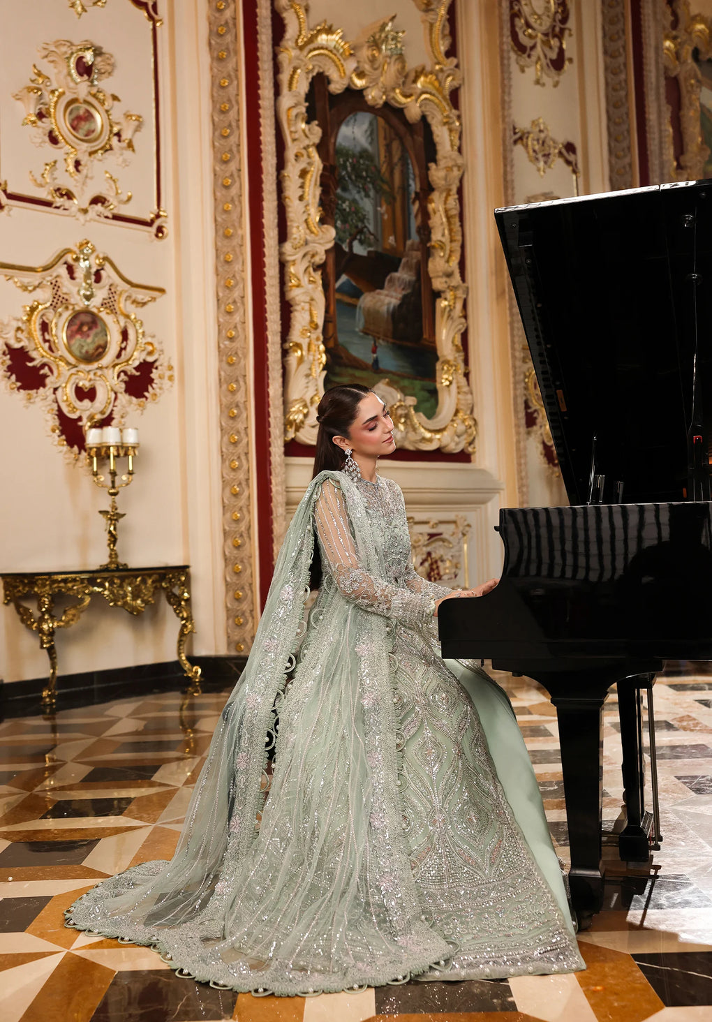 Elaf Premium | Stardom Formal Handwork 25 | ESH-10 DIANA - by Libasekhas UK - Registered Vendor of : Elaf Premium - 100% Original Designer Dress