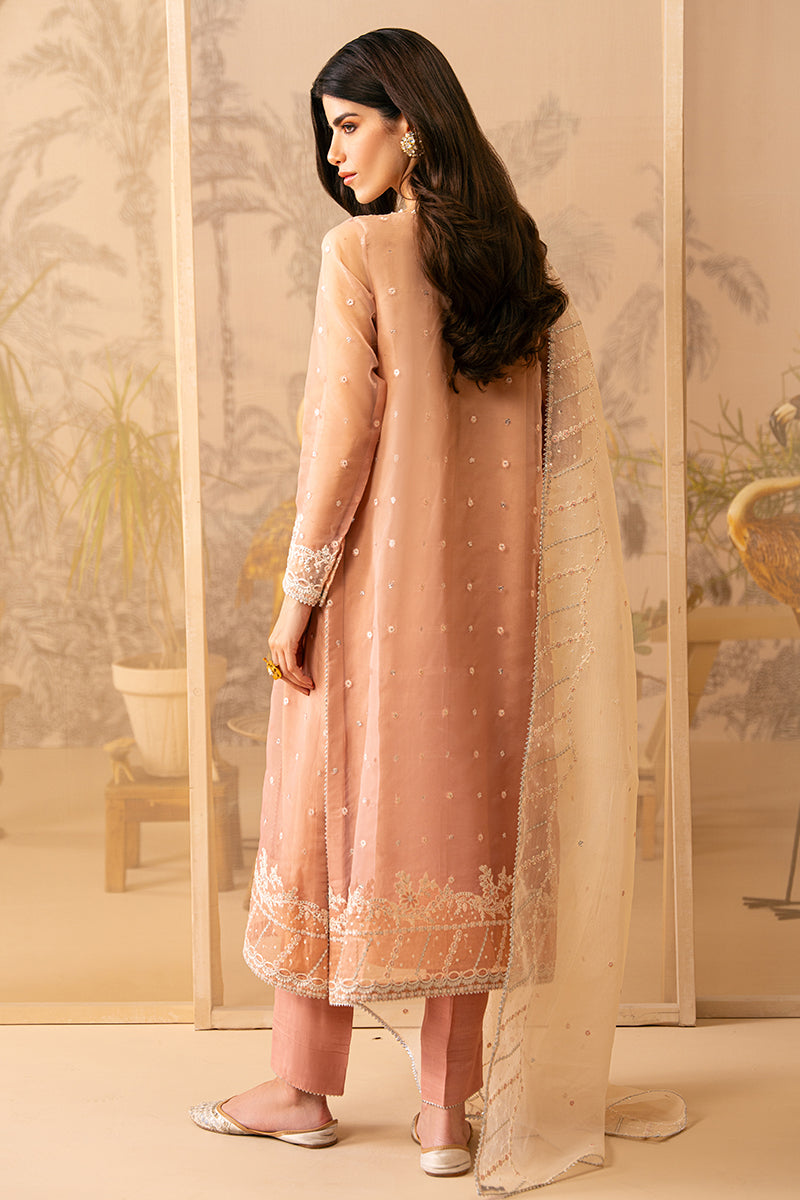 Cross Stitch | Luxe Atelier 24 | CORAL CASCADE - by - Libasekhas UK - Registered Vendor of : Cross Stitch - 100% Original Designer Dresss