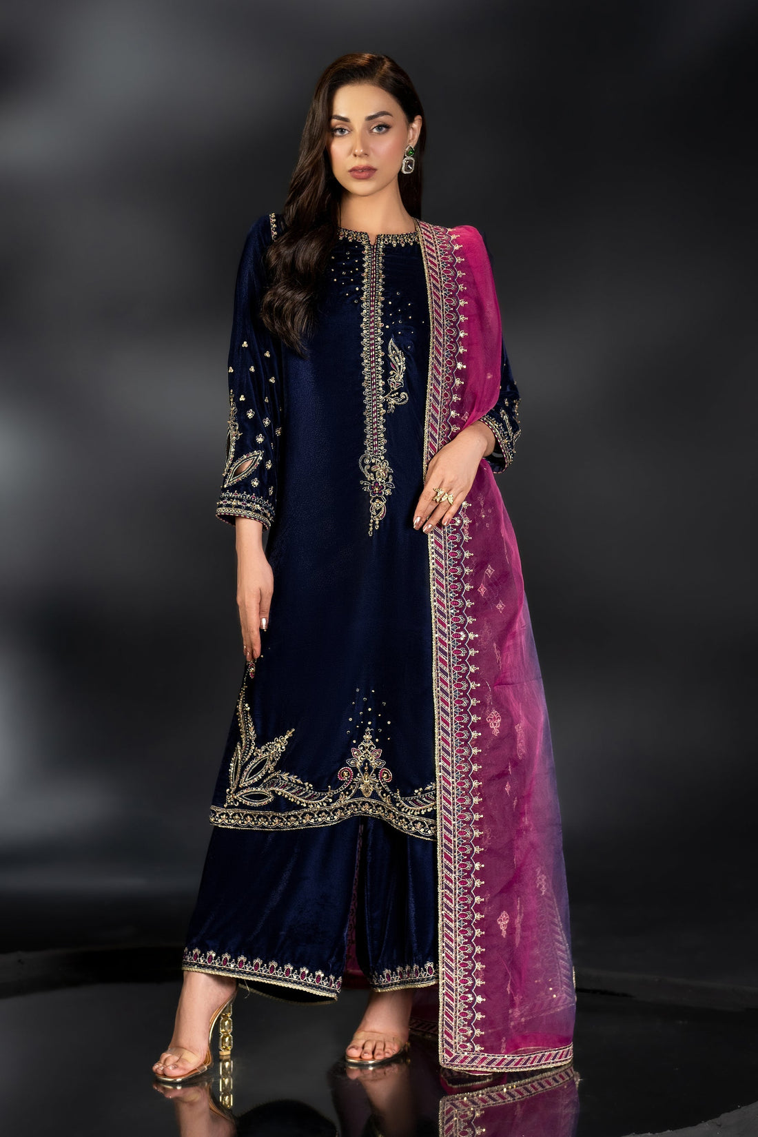 Naqshi | Makhmal 24 | IFRAH - by - Libasekhas UK - Registered Vendor of : Naqshi - 100% Original Designer Dresss