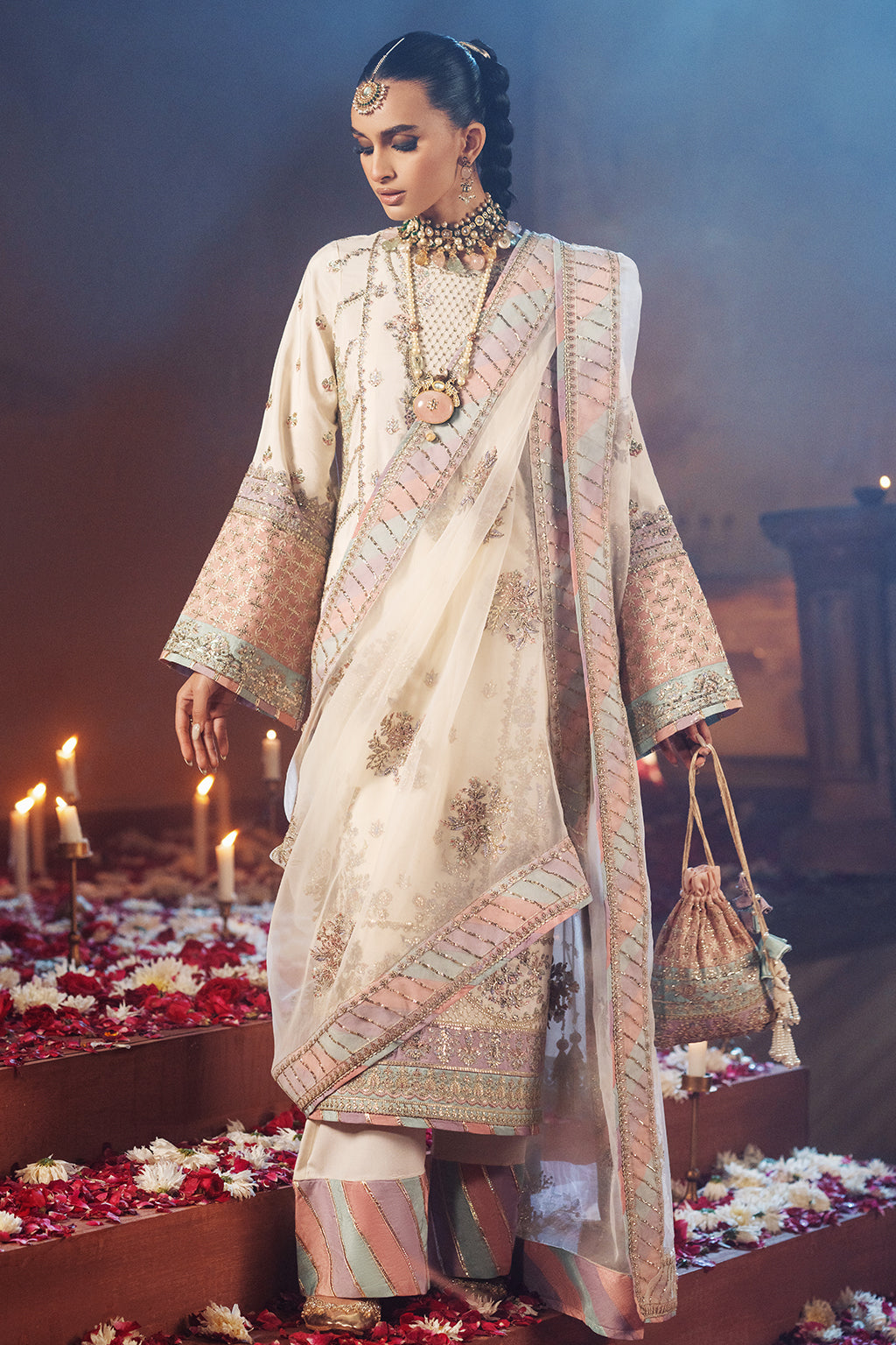 AJR Couture | The Silk Edition 25 | CHANDNI - by - Libasekhas UK - Registered Vendor of : AJR Couture - 100% Original Designer Dresss