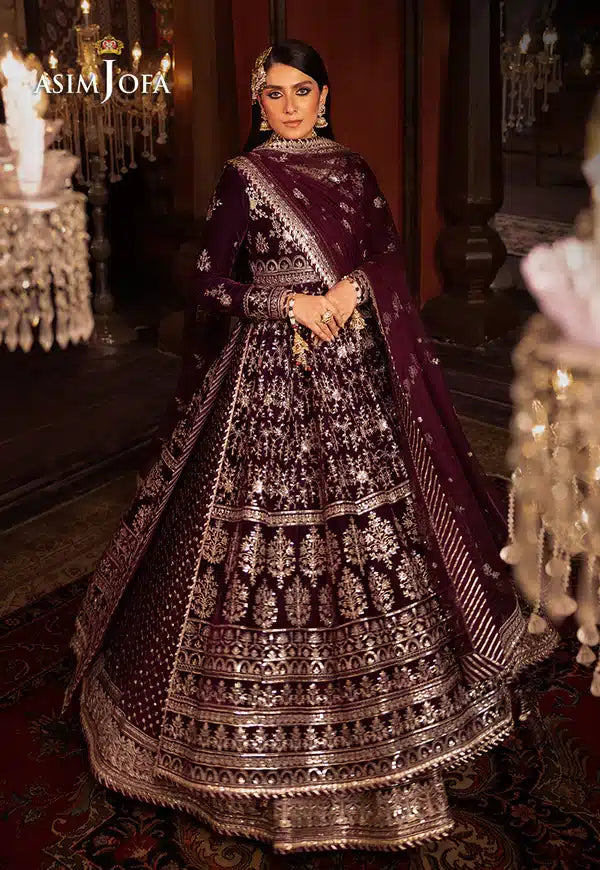 Asim Jofa | Makhmal Wedding Velvet 23 | AJMM-11 - by - Libasekhas UK - Registered Vendor of : Asim Jofa - 100% Original Designer Dresss