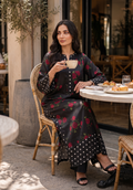 Zarqash | Silk Edit 26 | Rose Noir - by Libasekhas UK - Registered Vendor of : Zarqash - 100% Original Designer Dress
