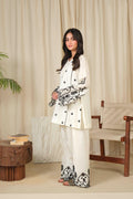 Noor by Saadia Asad | Noor Pret 25 | D2 - Monochrome Flair - by Libasekhas UK - Registered Vendor of : Noor by Saadia Asad - 100% Original Designer Dress