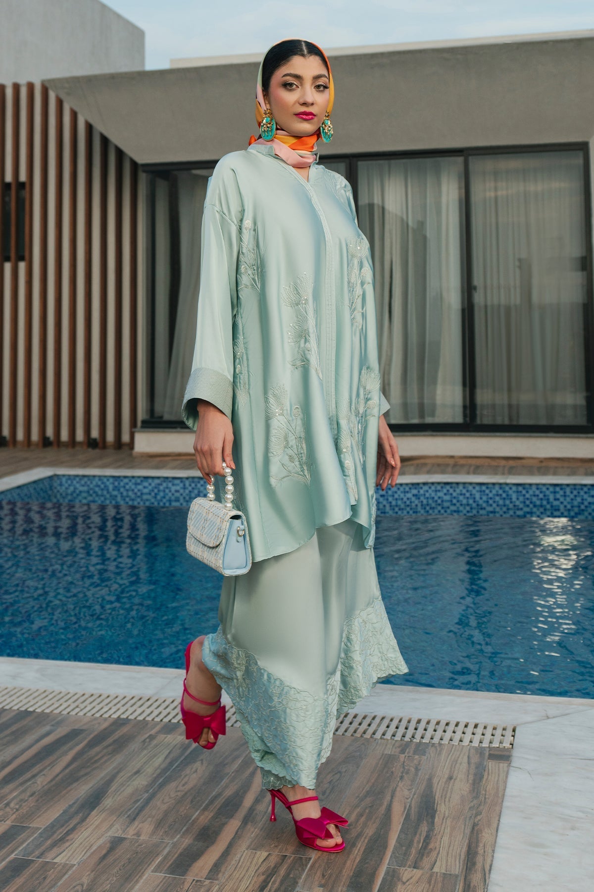 Fahad Hussayn | Lawn Banger | Aqua Babe - by - Libasekhas UK - Registered Vendor of : Erum Khan - 100% Original Designer Dresss