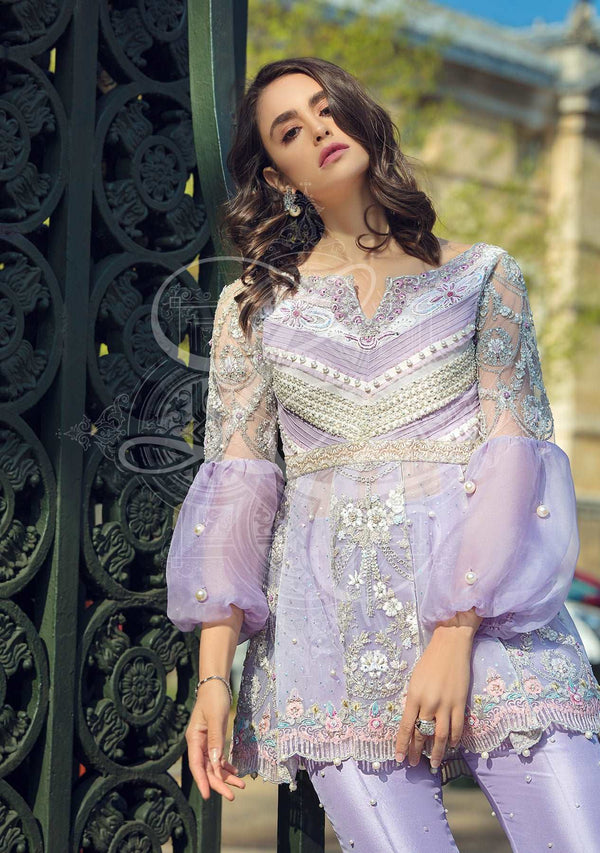 Layla Chatoor | Luxury Pret | Top With Bootcut Pants - by Libasekhas UK - Registered Vendor of : Layla Chatoor - 100% Original Designer Dress