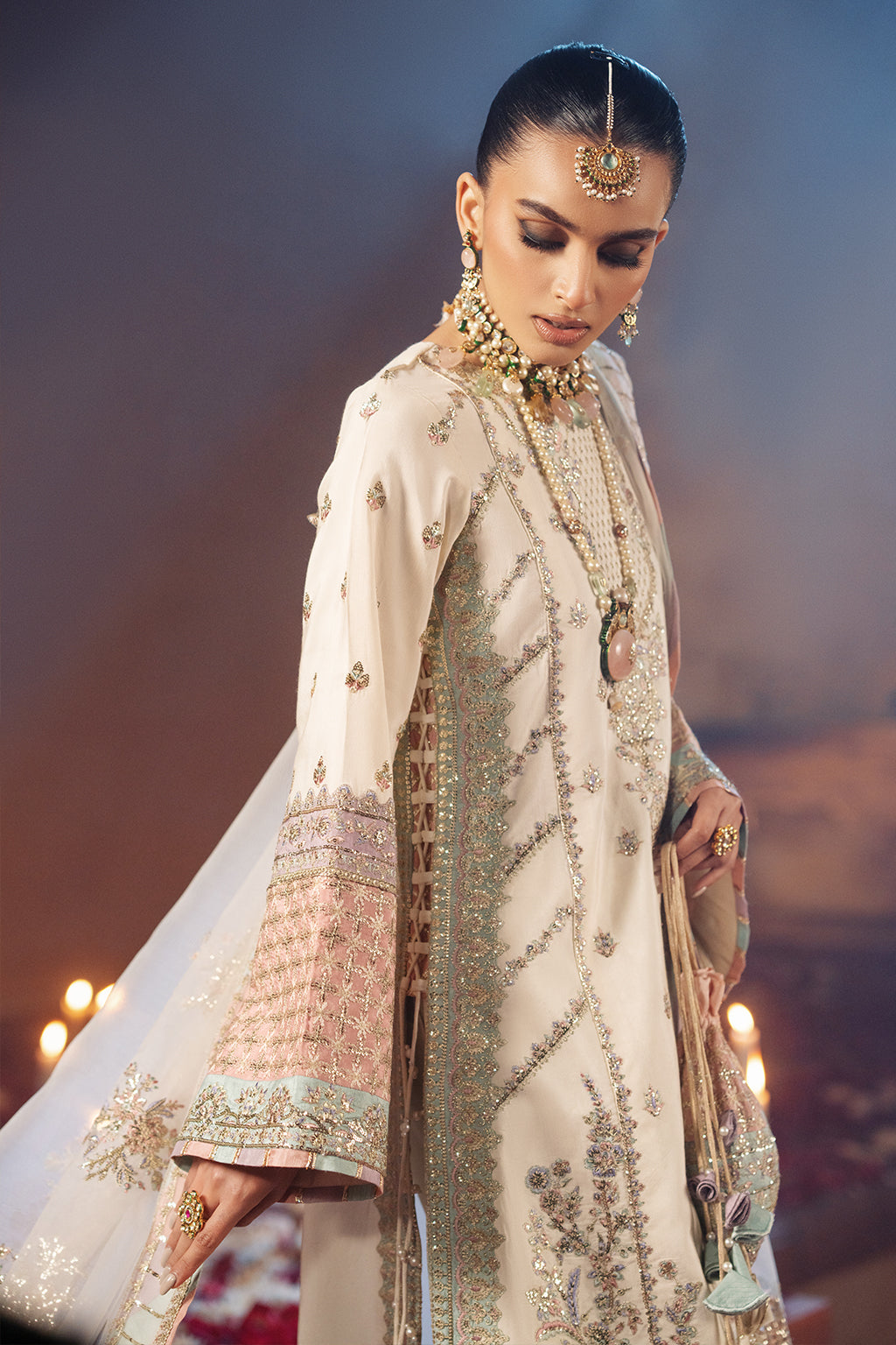 AJR Couture | The Silk Edition 25 | CHANDNI - by - Libasekhas UK - Registered Vendor of : AJR Couture - 100% Original Designer Dresss