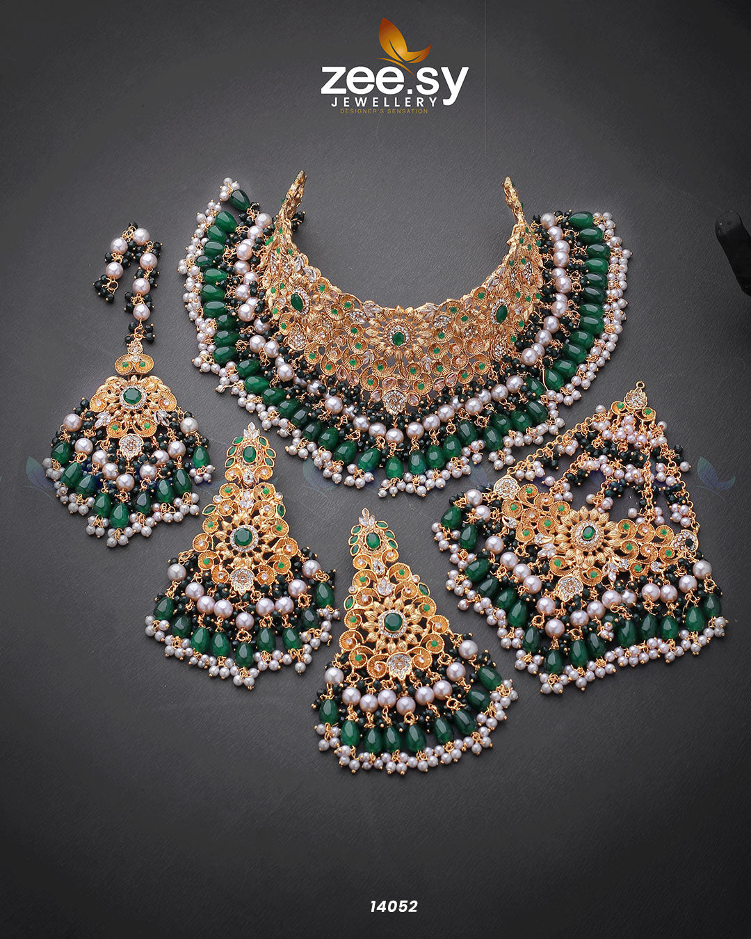 Luminescent Bridal Set - by - Libasekhas UK - Registered Vendor of : Zeesy - 100% Original Designer Dresss