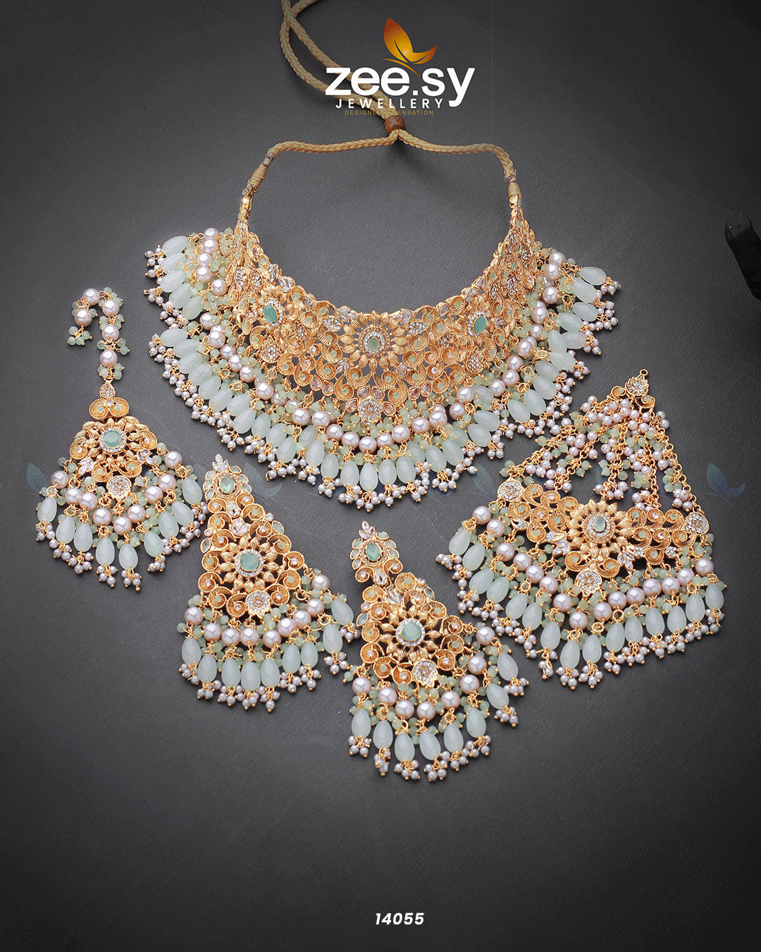 Luminescent Bridal Set - by - Libasekhas UK - Registered Vendor of : Zeesy - 100% Original Designer Dresss