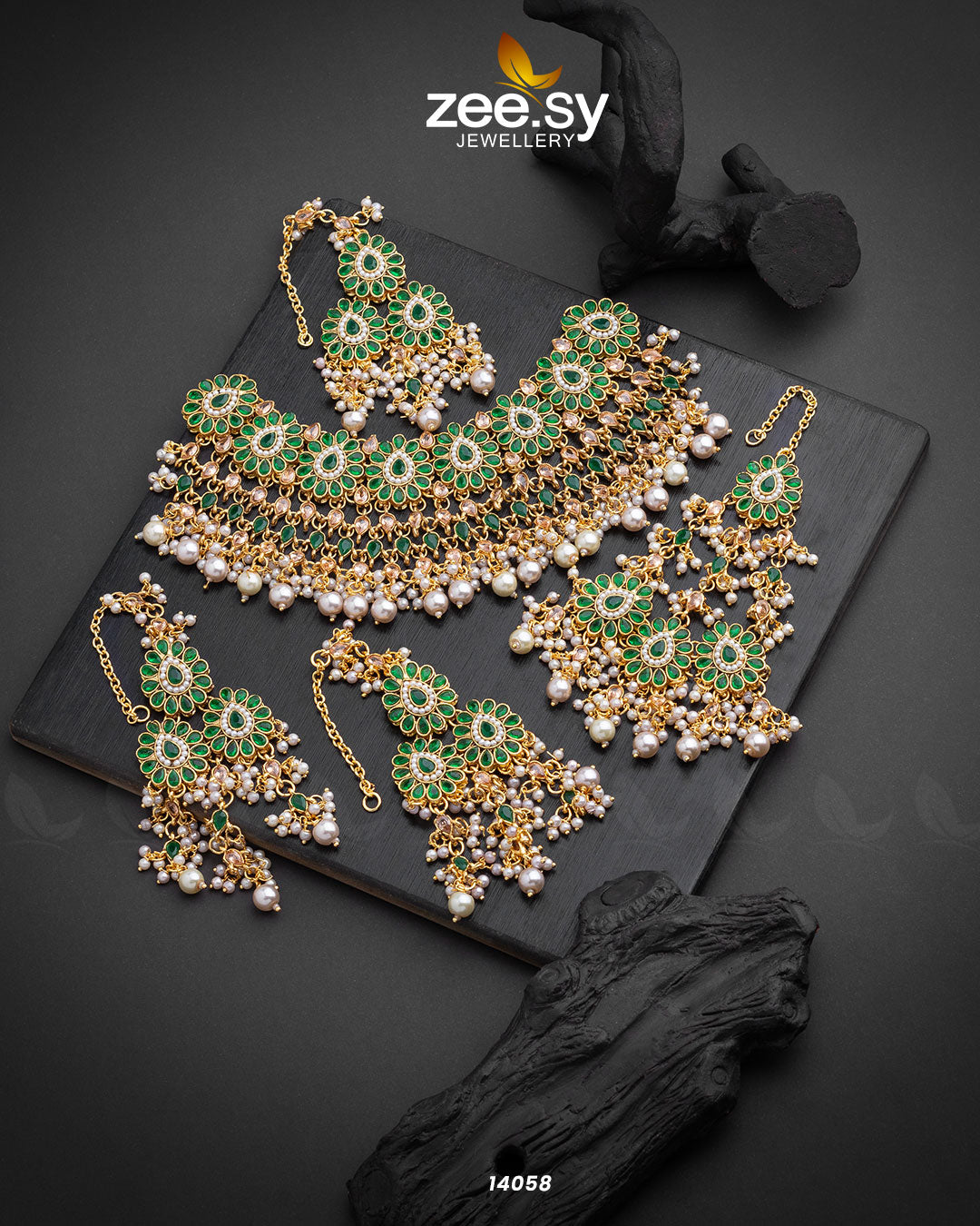 Arzoo Bridal Set - by - Libasekhas UK - Registered Vendor of : Zeesy - 100% Original Designer Dresss