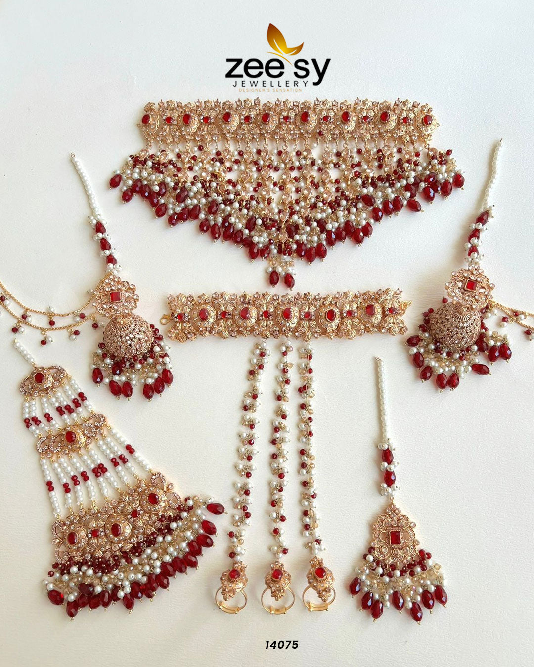 Gilt Bridal Set - by - Libasekhas UK - Registered Vendor of : Zeesy - 100% Original Designer Dresss