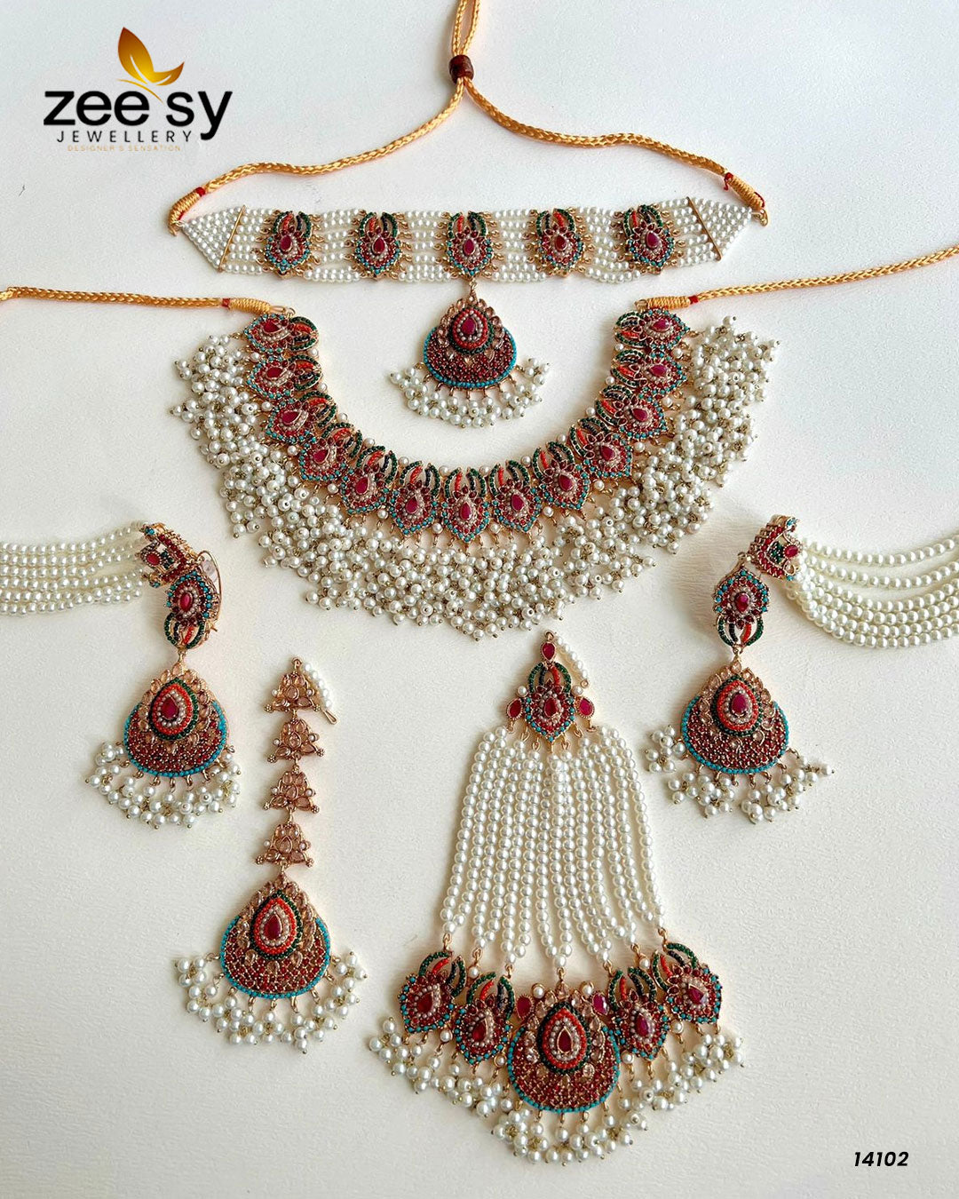Heer's Bridal Set - by - Libasekhas UK - Registered Vendor of : Zeesy - 100% Original Designer Dresss